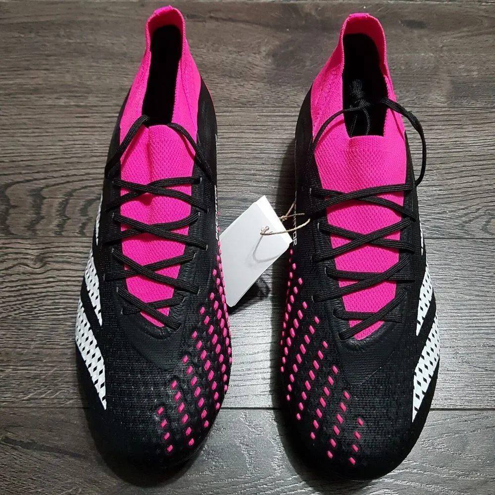 ADIDAS Predator Accuracy .1 FG Soccer Cleats Mens Size 7.5 Black‎ Pink GW4569